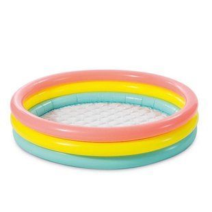Игровой детский надувной бассейн INTEX 57422 147&times;33 см с надувным дном &bull; Надёжное летнее развлечение для детей от 3 лет