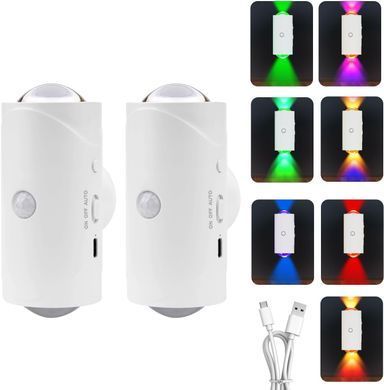 Настенная LED-лампа NS-01 &bull; Светодиодный светильник NS-01 RGB с датчиком движения и пультом управления