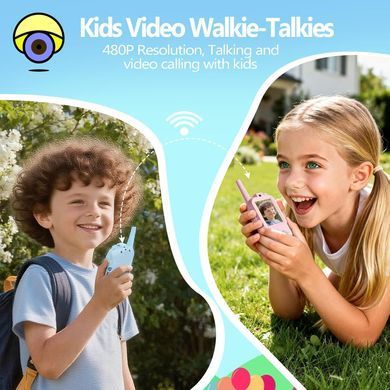 Дитяча відео-рація Walkie Talkie для дітей ∙ Двосторонній відеозв'язок Walkie Talkie на акумуляторі