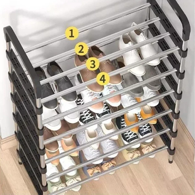 Полка для обуви KAR197 New Shoe Rack &bull; Напольный стеллаж для обуви KAR197 New Shoe Rack на 6 ярусов 56 &times; 28 &times; 113 см для прихожей