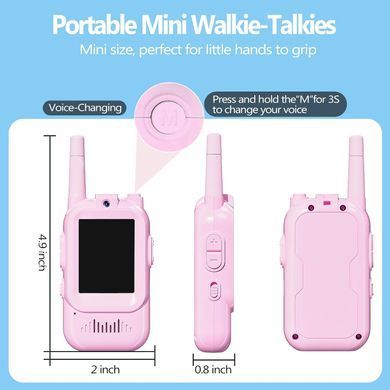 Дитяча відео-рація Walkie Talkie для дітей ∙ Двосторонній відеозв'язок Walkie Talkie на акумуляторі