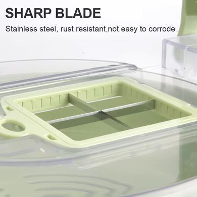 Овощерезка Vegetable Cutter 10 в 1 с корзиной-друшлагом &middot; Слайсер ручной для нарезки овощей и фруктов