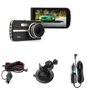 Автомобильный Видеорегистратор DVR T410 4" Full HD на 2 камеры PR5