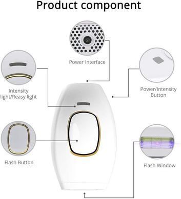 Портативный женский домашний фотоэпилятор для тела IPL Hair Removal Device для всех типов волос ∙ Женский лазерный эпилятор для всего тела IPL Hair Removal
