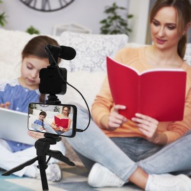 Комплект для влогінгу VIDEO-MAKING KIT AY49 для смартфона з перехідником Type-C &bull; Набір блогера для телефону 4в1 AY-49