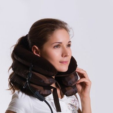 Массажер - воротник для шеи Tractors for cervical spine ∙ Лечебный надувной воротник для разгрузки и массажа шеи