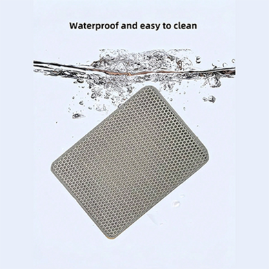 Коврик для кошачьего туалета KAR246 120 &times; 70 см серый &bull; Двойной коврик под лоток KAR246 из EVA водонепроницаемый антискользящий для сбора наполнителя