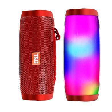 Bluetooth колонка вологостійка TG-157 Pulse з різнокольоровим підсвічуванням ∙ Портативна Bluetooth-колонка T&G TG-157 для дому
