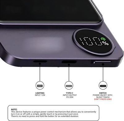 Беспроводной Power Bank MagSafe 20 000 mAh для телефона ∙ Зарядное устройство Power Bank MagSafe 20 000 mAh