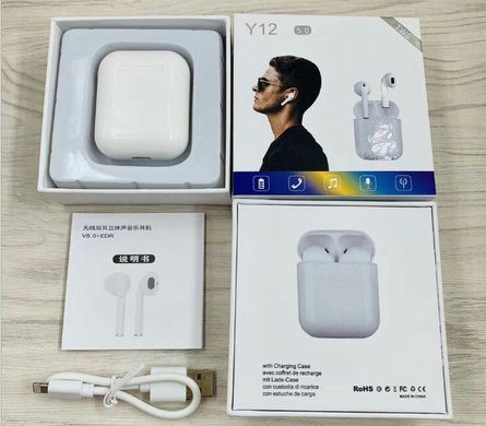 Беспроводные Bluetooth наушники блютуз гарнитура Y-12 TWS