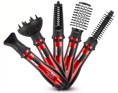 Фен-щітка для волосся Rotative Brush RAF R416 ∙ Брашинг для укладання волосся з насадками 5 в 1, 1200Вт