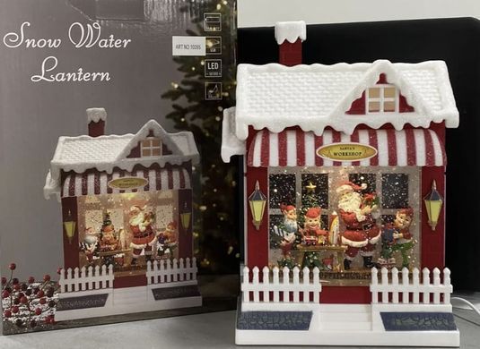 Новорічний LED нічник XMAS WDL-24058 Різдвяний магазин ∙ Нічник XMAS WDL-24058 з музичним ефектом та сніговим вихором