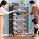 Обувница для прихожей Скрытая Обувь Shoe Rack LY-1038 с 7 полками ∙ Скрытая обувница LY-1038