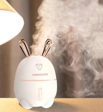 Зволожувач повітря та нічник 2в1 Humidifiers Rabbit Дифузор освіжувач з підсвіткою 