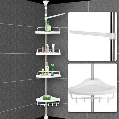 Угловая полка для ванной комнаты раздвижная Multi Corner 2,6м