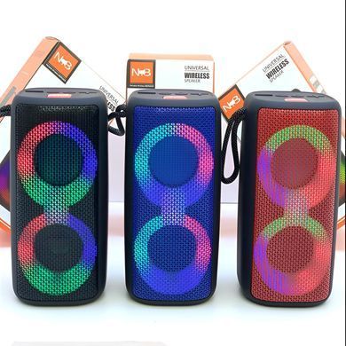 Портативная колонка MB-041 9150 Bluetooth с подсветкой ∙ Колонка беспроводная NB 041 с подсветкой и световой музыкой LED