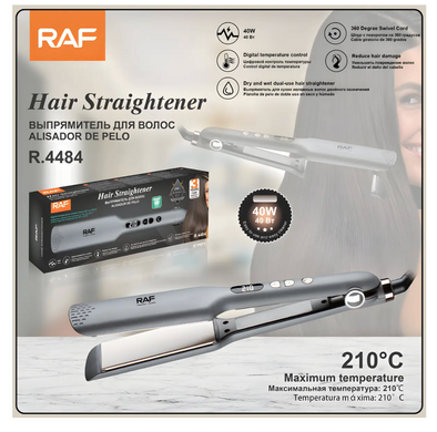 Выпрямитель для волос RAF R.4484 с цифровым контролем температуры 40 Вт ∙ Электрический стайлер RAF R.4484 для волос