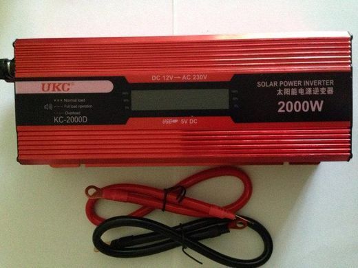 Преобразователь AC/DC KC-2000D 2000W + lcd преобразователь электричества, инвертор напряжения Преобразователь