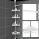 Угловая полка для ванной комнаты раздвижная Multi Corner 2,6м
