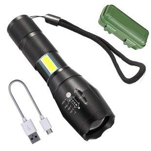 Фонарик ручной BAILONG BL-29-T6 USB MICRO CHARGE ∙ Тактический водонепроницаемый фонарь BAILONG BL-29-T6