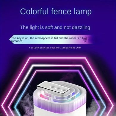 Увлажнитель воздуха Humidifier 3 л &bull; Современный увлажнитель с тремя соплами и регулировкой объёма тумана