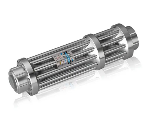 Лазер Laser B017 с пятью насадками в кейсе ∙ Синяя лазерная указка Laser B017 445 nm