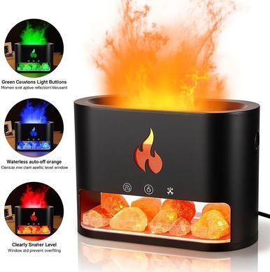 Многофункциональная лампа-аромадиффузор Docsal Flame с LED-подсветкой ∙ Лампа-увлажнитель воздуха Docsal Flame 3в1