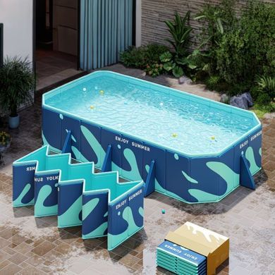 Портативный складной бассейн Pool 318&times;183&times;50 см KAR107 &bull; Просторный и удобный бассейн для открытого использования