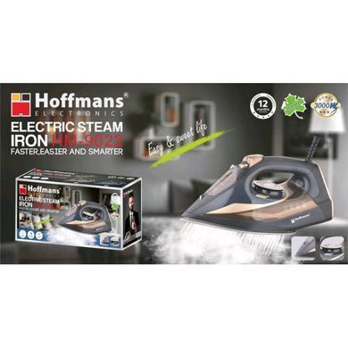 Электрический утюг Hoffmans HM-9022 3000W &bull; Быстрая глажка с защитой от накипи