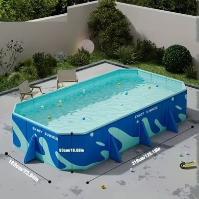 Портативный складной бассейн Pool 318&times;183&times;50 см KAR107 &bull; Просторный и удобный бассейн для открытого использования