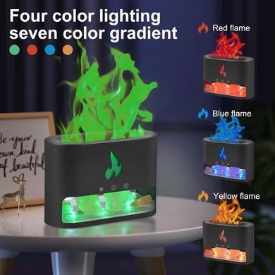 Многофункциональная лампа-аромадиффузор Docsal Flame с LED-подсветкой ∙ Лампа-увлажнитель воздуха Docsal Flame 3в1