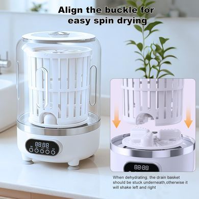 Стиральная мини-машинка 3 в 1 Laundry Cup для дома ∙ Компактная портативная стиралка Laundry Cup