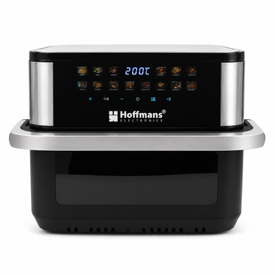 Аэрофритюрница Hoffmans HM-792 15 л &bull; Мультипечь-аэрогриль Hoffmans 2400 Вт с двумя ТЭНами и сенсорным управлением