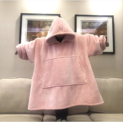 Худи Huggle Hoodie M-118 розовое &bull; Толстовка с капюшоном Huggle Hoodie M-118 розового цвета ultra plush blanket hoodie плед-худи для дома отдыха и комфортного использования