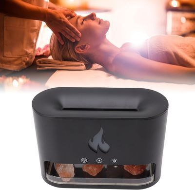 Многофункциональная лампа-аромадиффузор Docsal Flame с LED-подсветкой ∙ Лампа-увлажнитель воздуха Docsal Flame 3в1