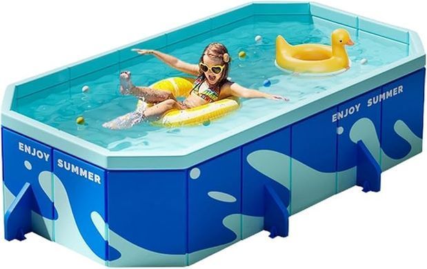 Портативный складной бассейн Pool 318&times;183&times;50 см KAR107 &bull; Просторный и удобный бассейн для открытого использования