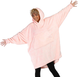 Худи Huggle Hoodie M-118 розовое &bull; Толстовка с капюшоном Huggle Hoodie M-118 розового цвета ultra plush blanket hoodie плед-худи для дома отдыха и комфортного использования