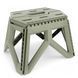 Складной пластиковый табурет для дома &bull; Компактный раскладной стульчик из пластика для рыбалки, пикника, дачи, сада, огорода и отдыха на природе