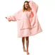 Худи Huggle Hoodie M-118 розовое &bull; Толстовка с капюшоном Huggle Hoodie M-118 розового цвета ultra plush blanket hoodie плед-худи для дома отдыха и комфортного использования