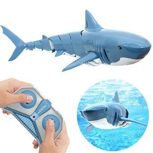 Радиоуправляемая интерактивная игрушка Акула Shark ∙ Встроенный аккумулятор ∙ Поворот на 360 градусов ∙ Пульт радиоуправления