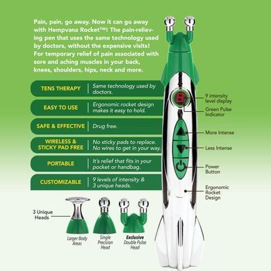 Портативный электронный массажер Elite Massage Rocket ∙ Ручной импульсный массажер Elite Massage Rocket для снятия боли