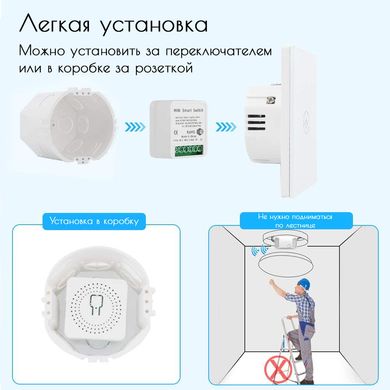 Умное wi-fi релле Smart Home ∙ Беспроводной выключатель с таймером Умный дом WiFi Smart Switch 16A