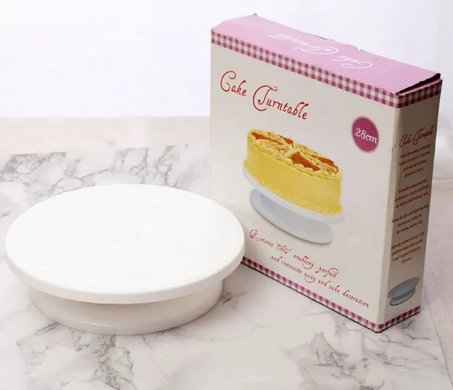 Вращающаяся подставка для декорирования торта Cake Turntable, 28 cм