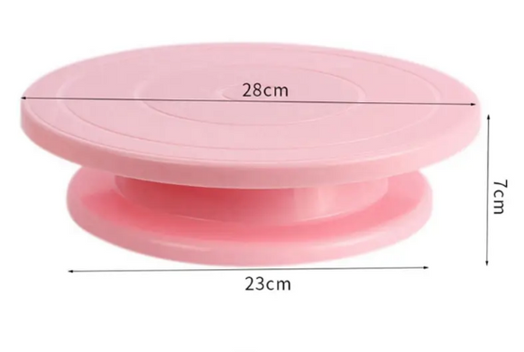Вращающаяся подставка для декорирования торта Cake Turntable, 28 cм