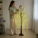 LED-дерево Верба KAR308 1,8 м, 192 LED &bull; Декоративний підлоговий світильник на підставці з теплим білим світлом, живлення 220 В, для дому, фотозони та святкового декору