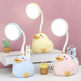 Детская настольная лампа &ldquo;Уточка&rdquo; ∙ LED светильник Duck Lamp в форме утенка в детскую комнату