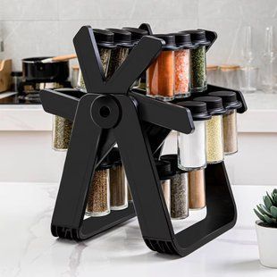 Карусель для специй 360&deg; Spice Rack на 18 баночек &middot; Кухонный органайзер &ndash; спецовница на вращающейся подставке