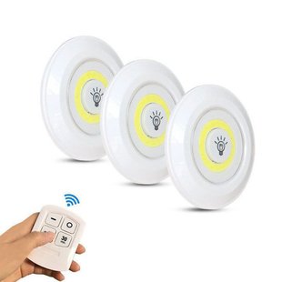 Набор светодиодных светильников LED Control set на батерейках с пультом ДУ, 3 лампы в комплекте