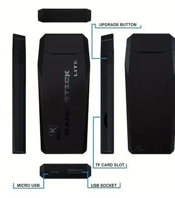 Игровая приставка DATA FROG Y3 Lite Game Stick 64 ГБ с 4K HDMI &bull; Ретро консоль с 10 000 играми и 2 беспроводными джойстиками для телевизора