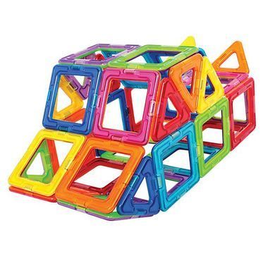 Магнитный конструктор Magic Magnet в чемодане, 72 деталей ∙ Детская 3D головоломка для создания объемных моделей